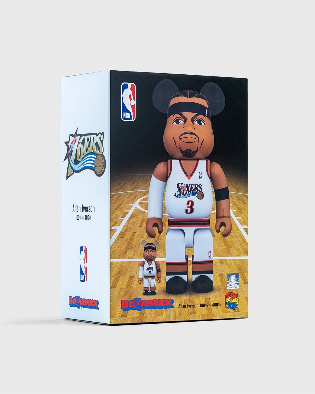 Medicom – Be@rbrick Allen Iverson Philadelphia 76ers 100% and 400% Set - Art & Collectibles - Multi - Image 6