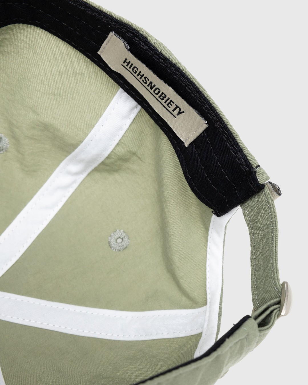 Highsnobiety – Nylon Ball Cap Khaki - Hats - Green - Image 3