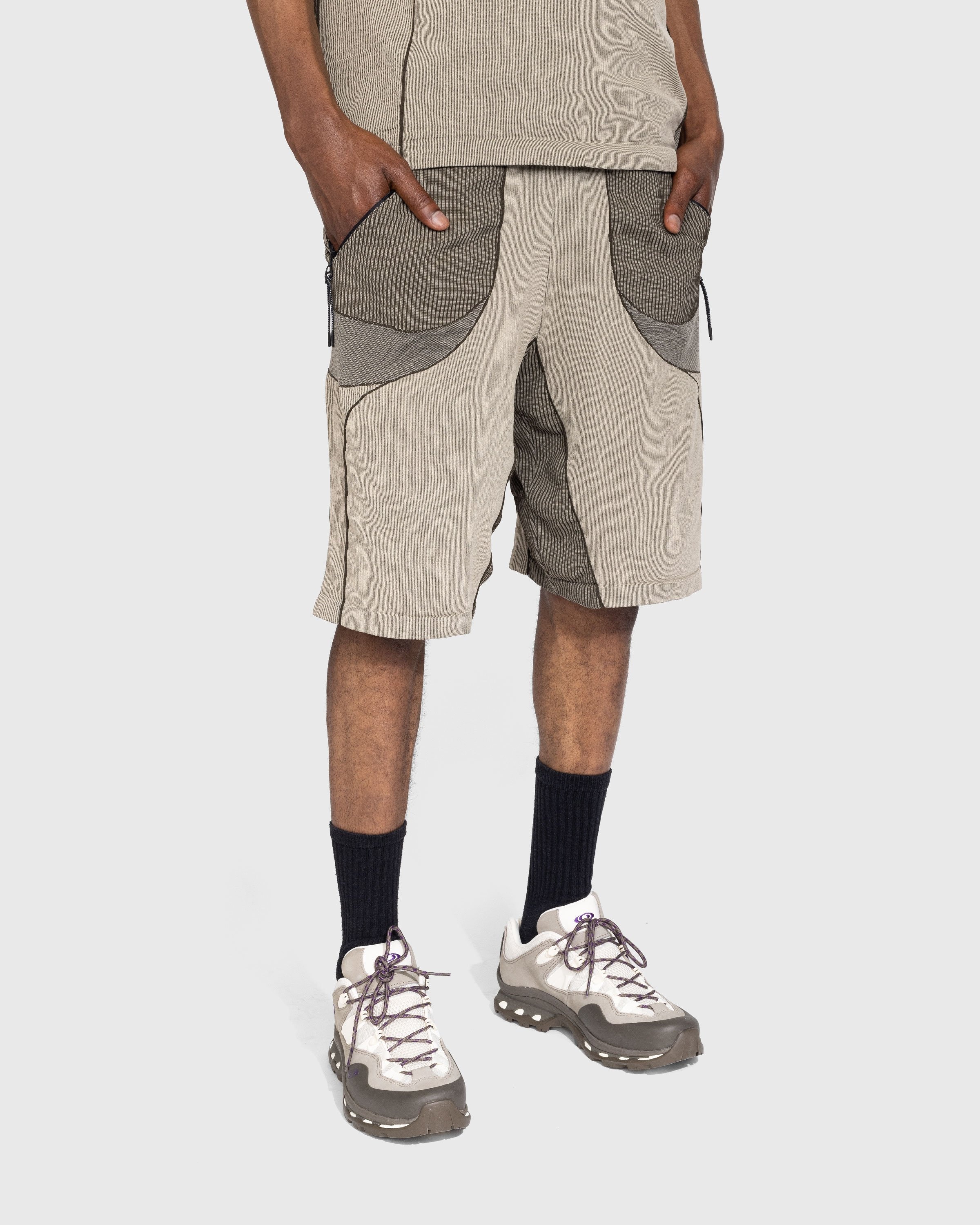 _J.L-A.L_ – Gelder Knitted Short Brown/Sand - Shorts - Green - Image 2