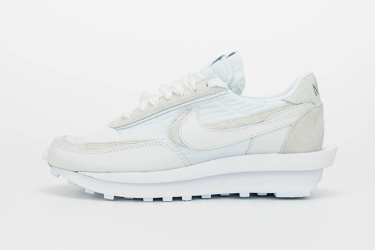 sacai x nike white nylon