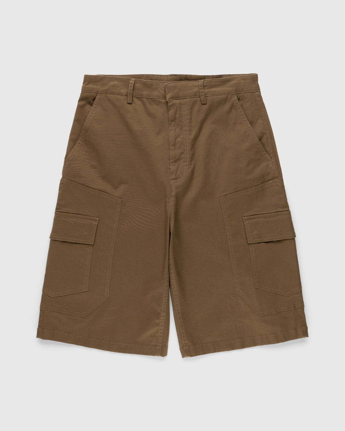 Trussardi – Trouser Shorts Gabardine Piece Dyed - Shorts - Brown - Image 1