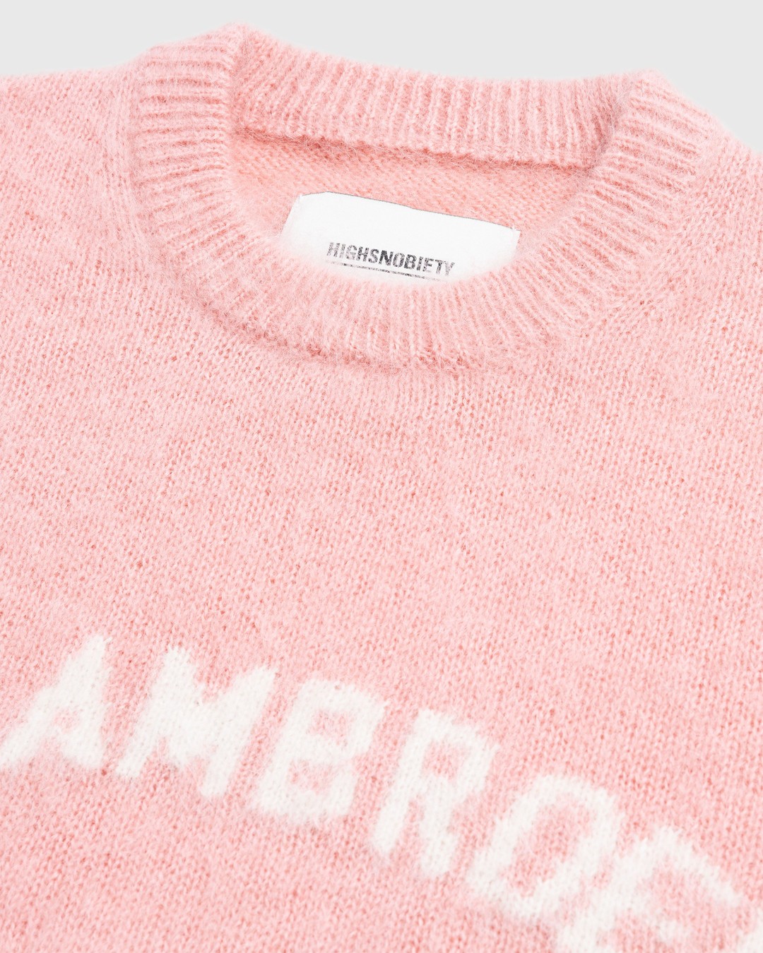Highsnobiety x Sant Ambroeus – Knit Crewneck Pink  - Knitwear - Pink - Image 6