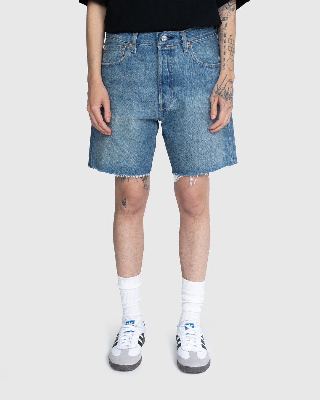 Levi's 501 cutoff denim hot sale shorts