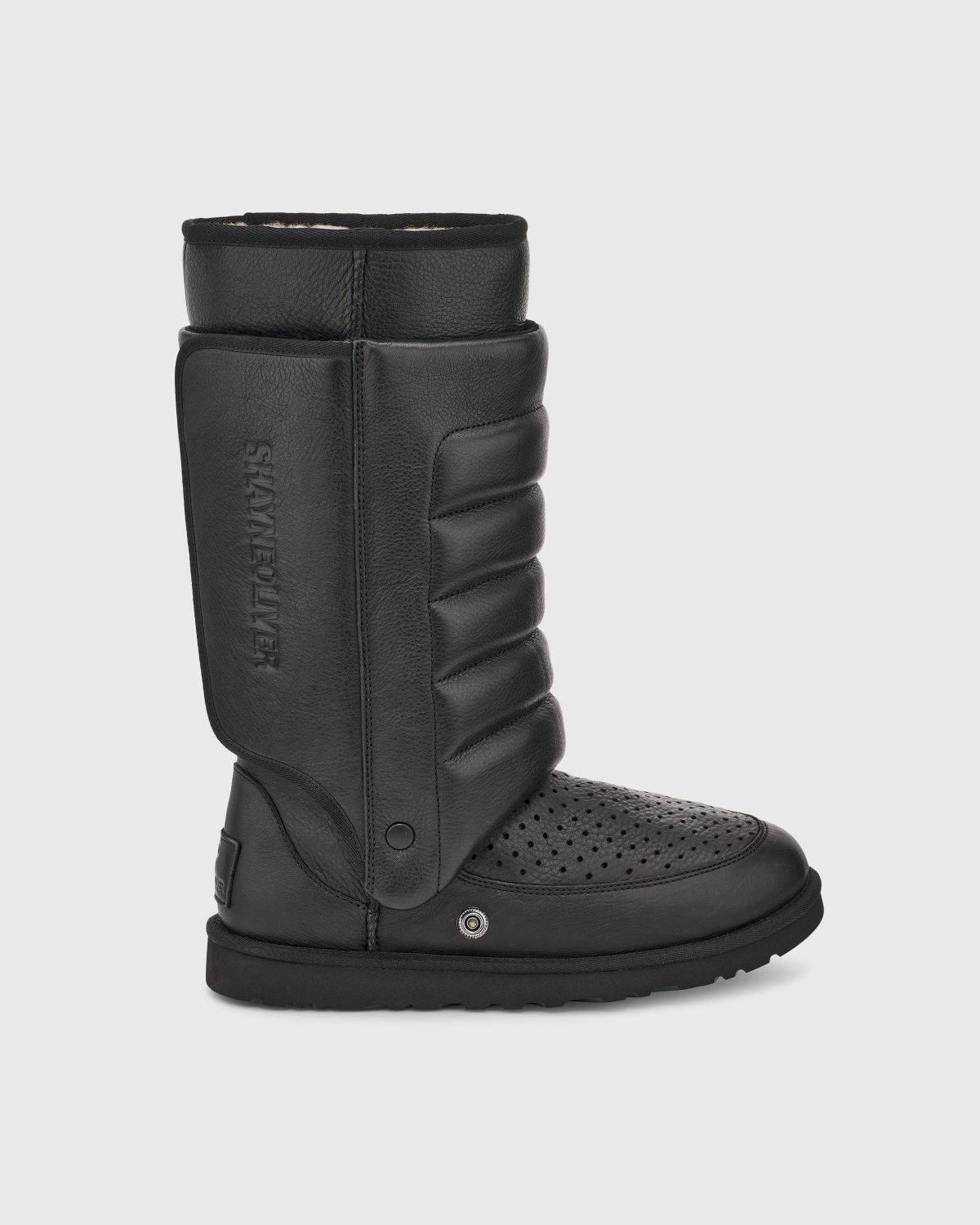 Ugg x Shayne Oliver – Tall Boot Black - Lined Boots - Black - Image 4
