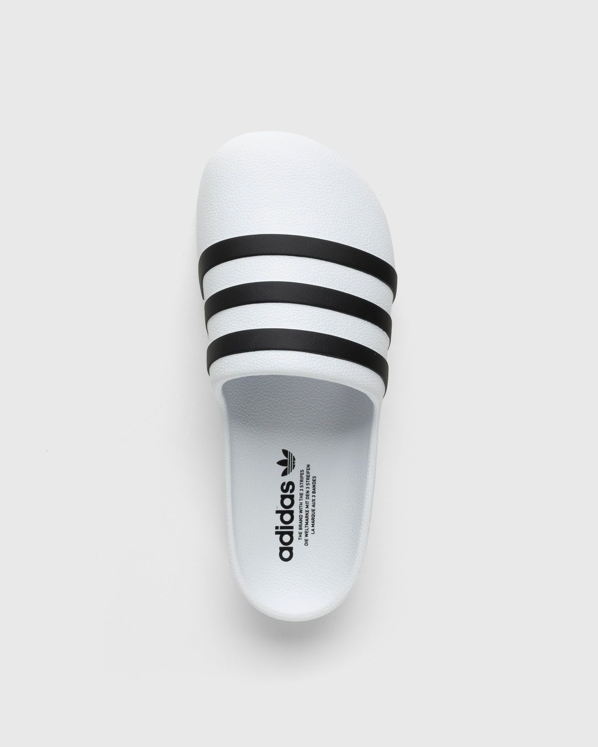 Adidas – Adifom Adilette White/Black/White - Slides - White - Image 5