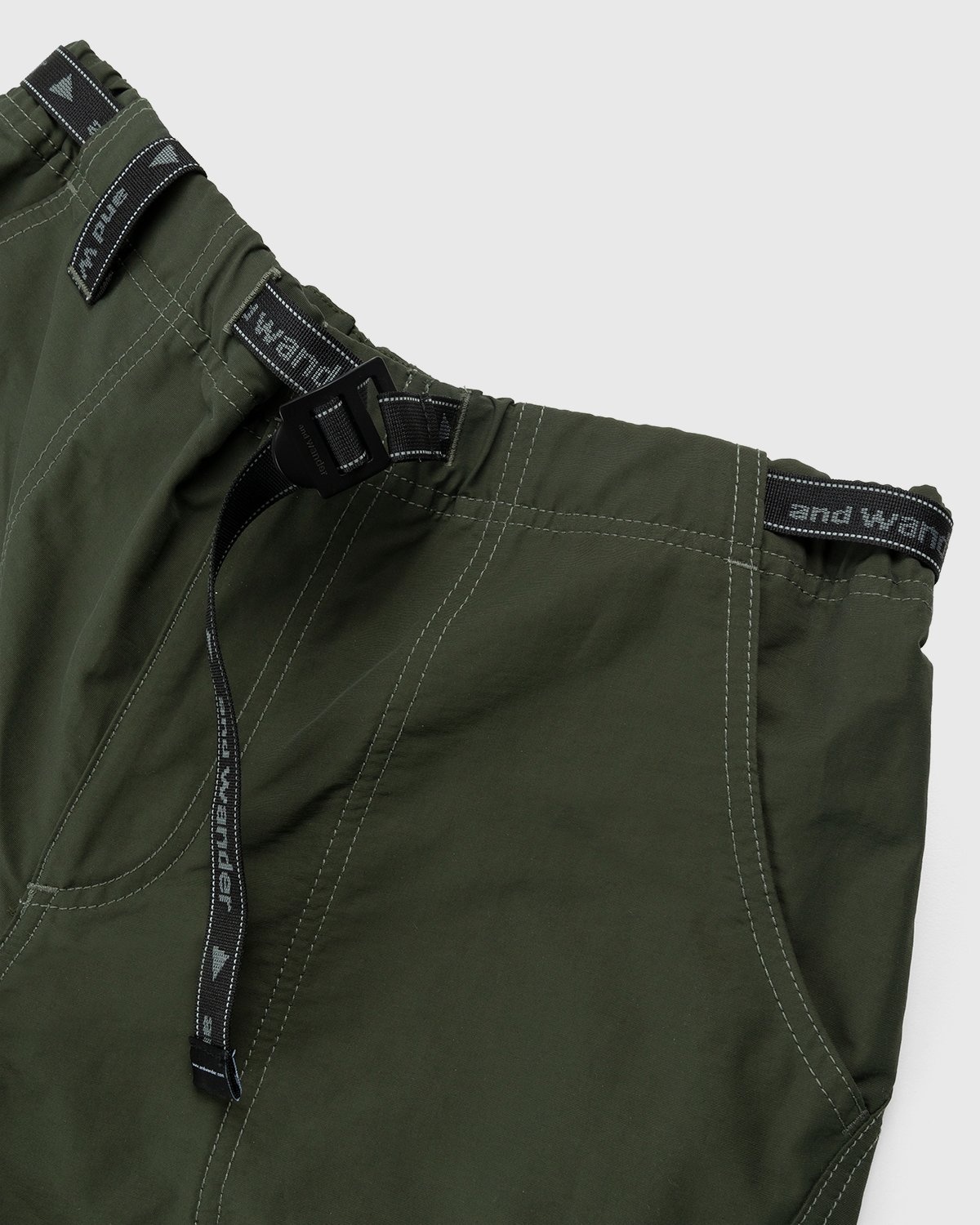 And Wander – 60/40 Cloth Shorts Khaki - Active Shorts - Green - Image 4