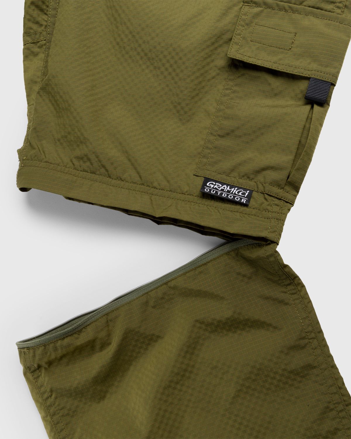 Gramicci – Utility Zip-Off Cargo Pant Army Green - Pants - Green - Image 4