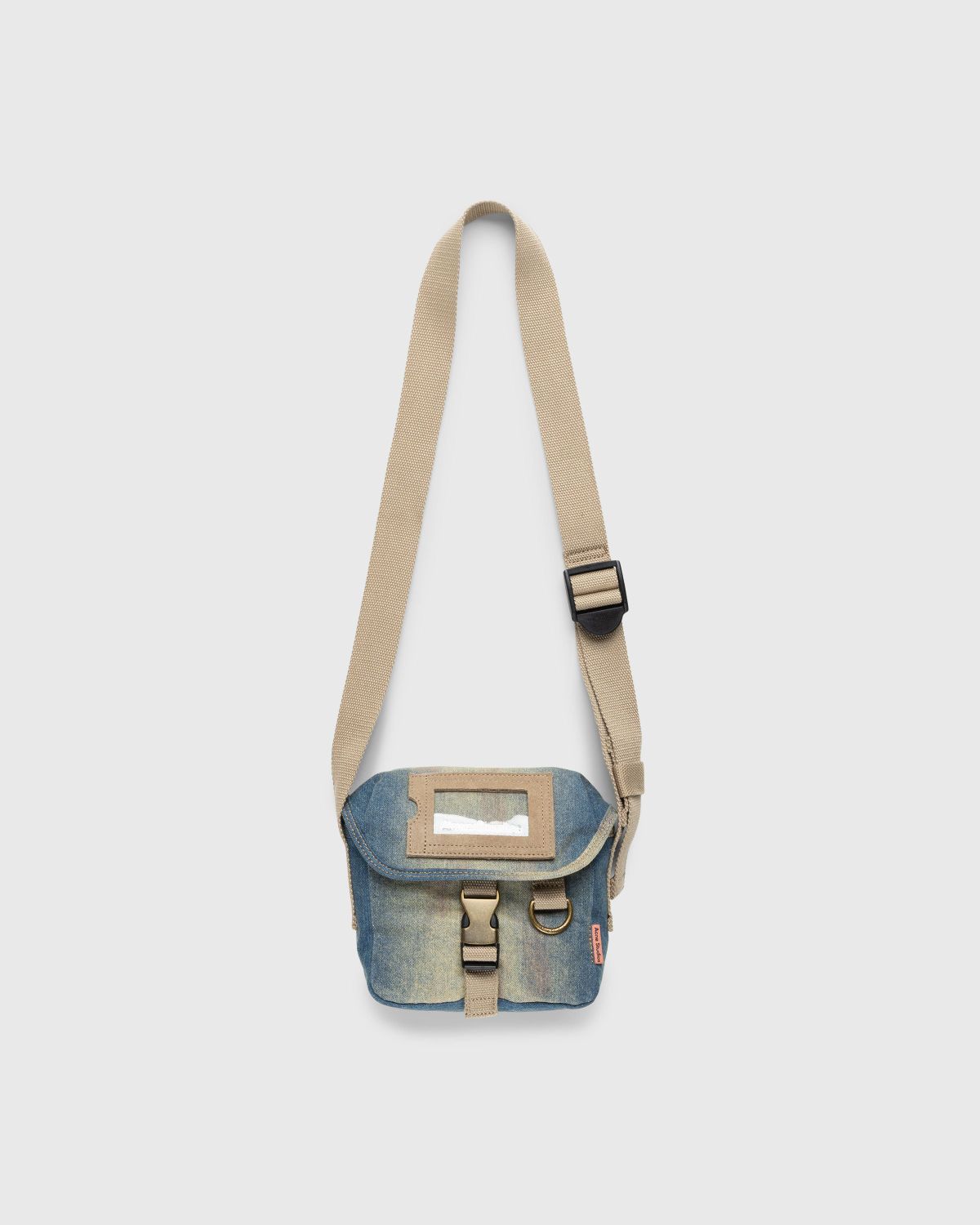 Acne Studios - Mini Messenger Bag in Light Blue and Beige – stoy