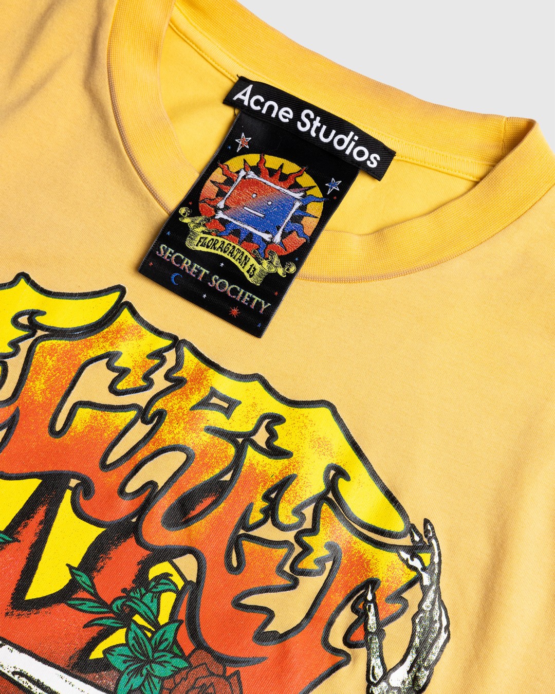 Acne Studios – Cracked Print T-Shirt Multi - Tops - Multi - Image 5
