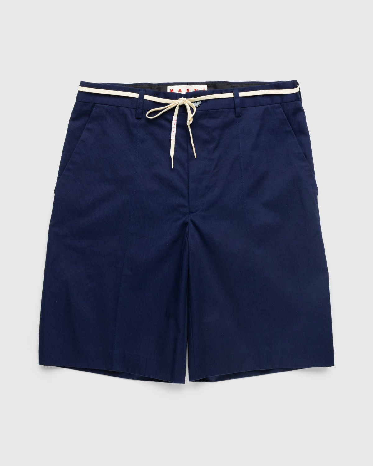 Marni – Drawstring Chino Shorts Ink Blue - Shorts - Blue - Image 1