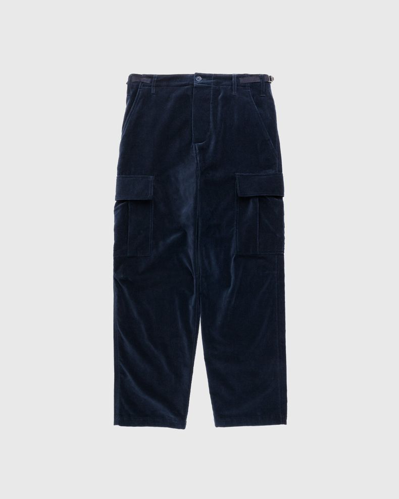 Highsnobiety – Moleskin Cargo Pant Navy