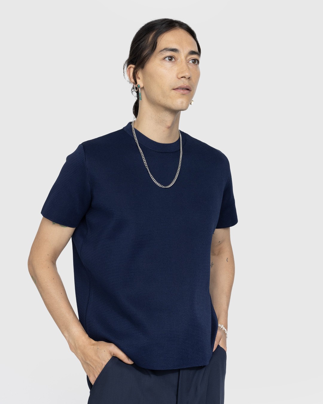 Our Legacy – Knitted T-Shirt Digital Abyss Performance Poly - T-shirts - Multi - Image 2