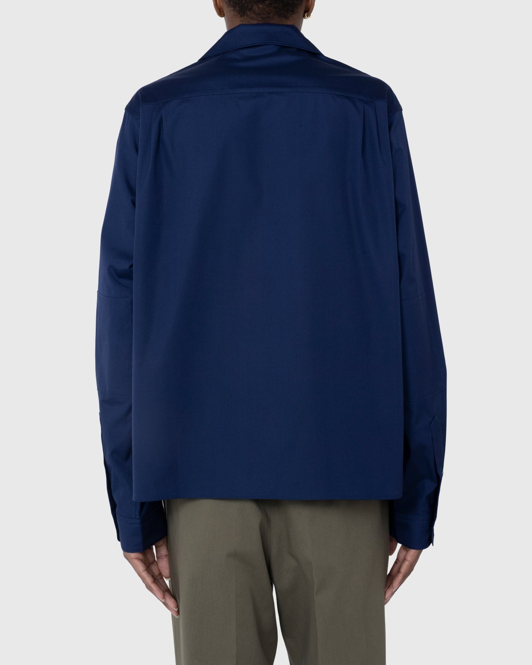 Marni – Logo Bowling Shirt Ink - Shirts - Blue - Image 3