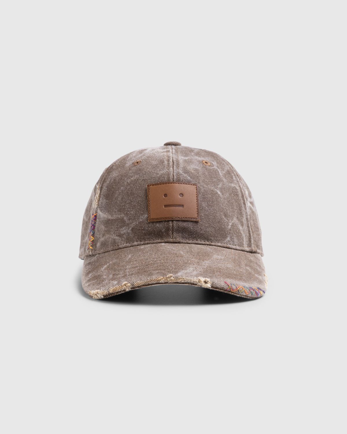 Studios Cap – Face Toffee Brown Patch Leather Acne | Highsnobiety Shop