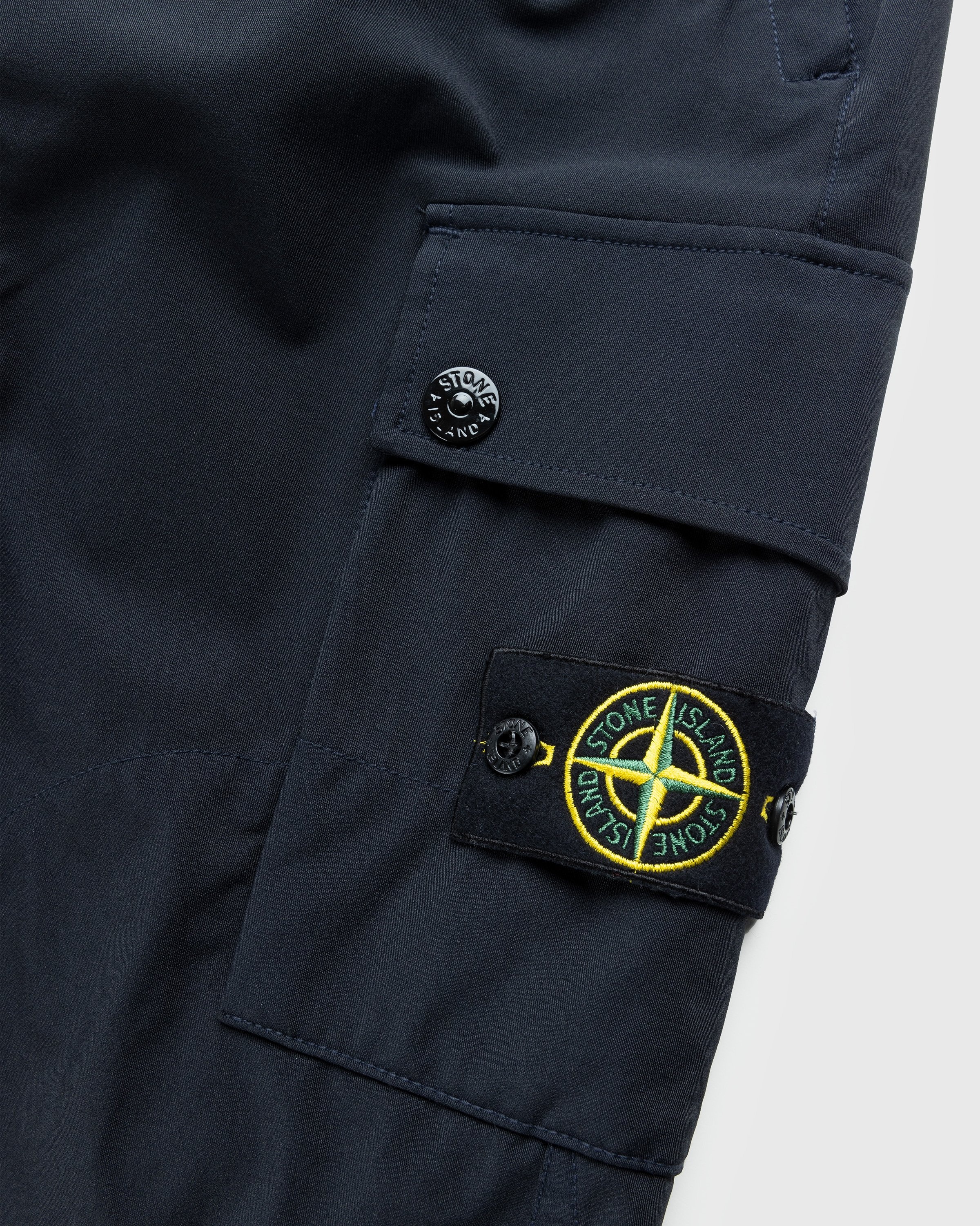 Stone Island – Nylon Cargo Pants Navy Blue - Pants - Blue - Image 3