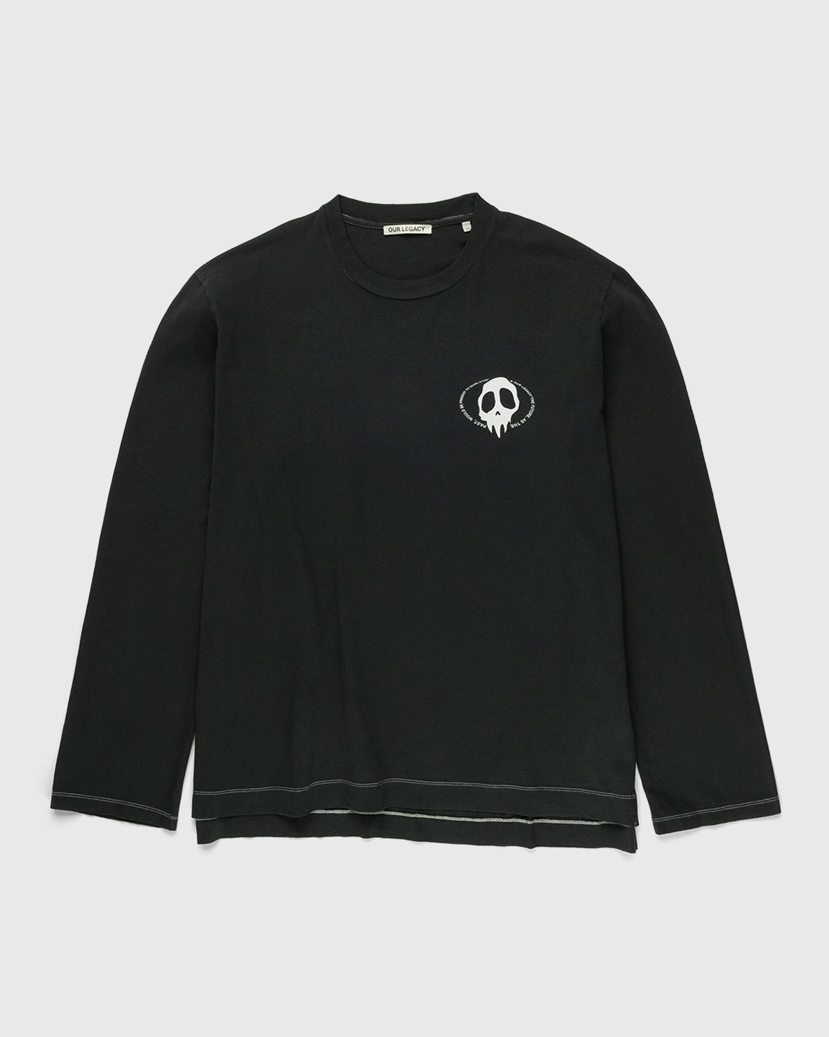 Our Legacy – Scissors Long Sleeve Paper Stone - Sweats - Black - Image 1