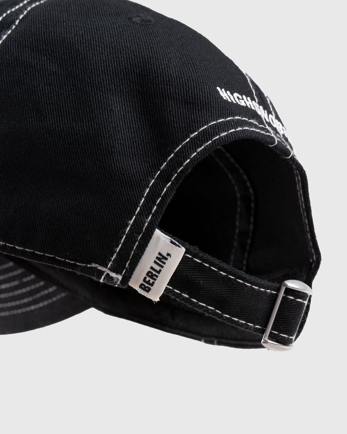 Neue Nationalgalerie x Highsnobiety – BERLIN, BERLIN 3 Cap Black - Hats - Black - Image 4
