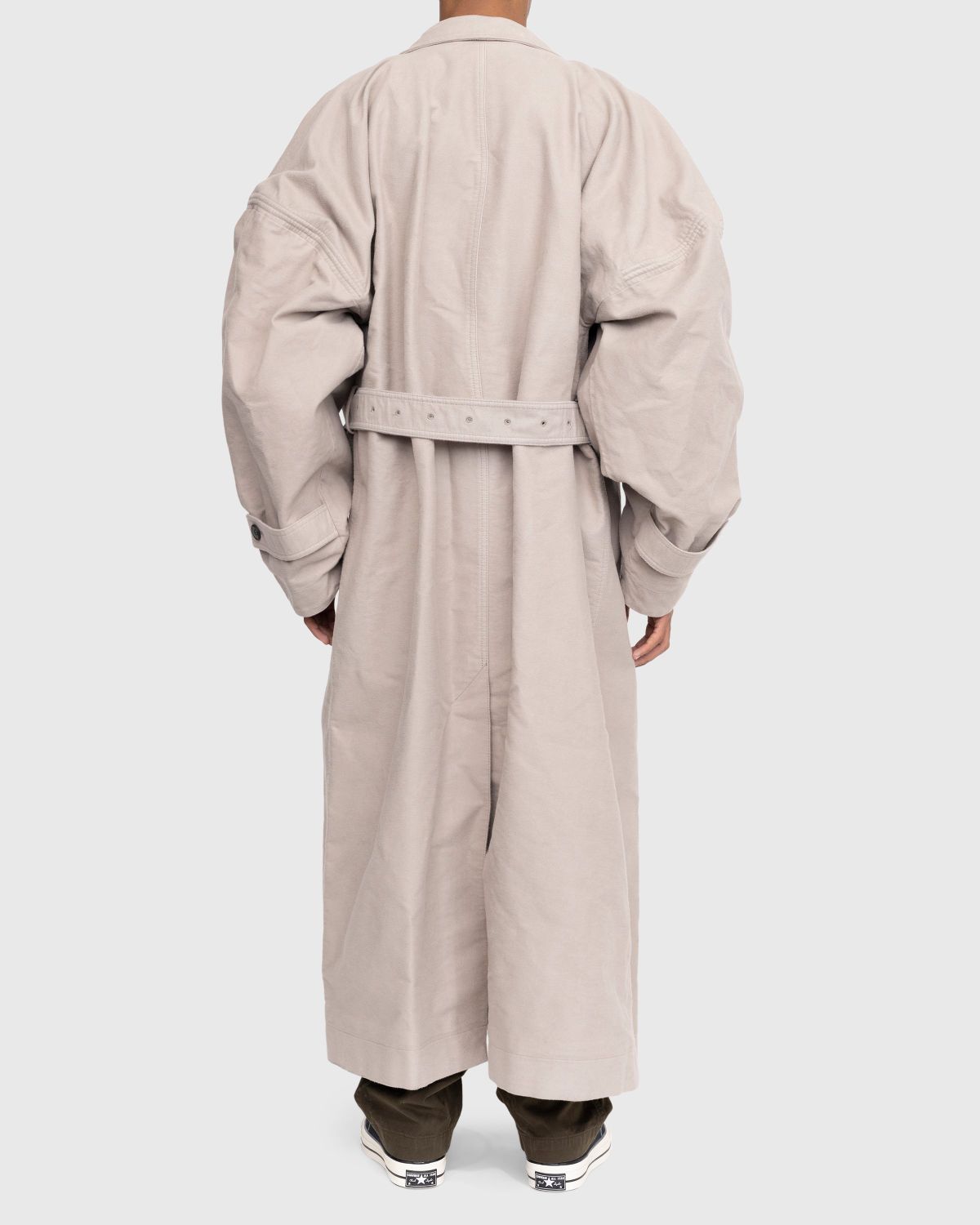 Y/Project – Wire Maxi Trench Coat Brown - Outerwear - Brown - Image 4