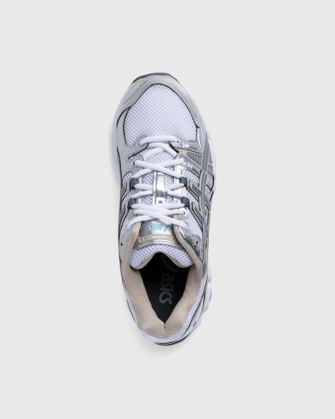 asics – Gel-Nimbus 9 White/Steel Grey - Low Top Sneakers - White - Image 4
