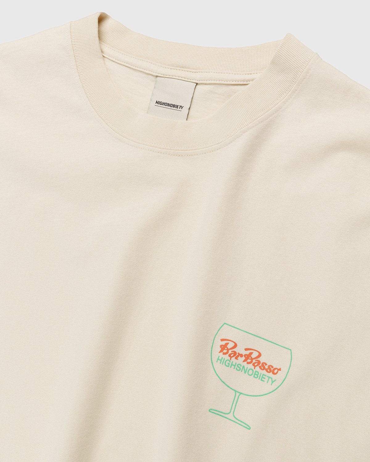 Bar Basso x Highsnobiety – Logo T-Shirt Eggshell - T-shirts - Beige - Image 3