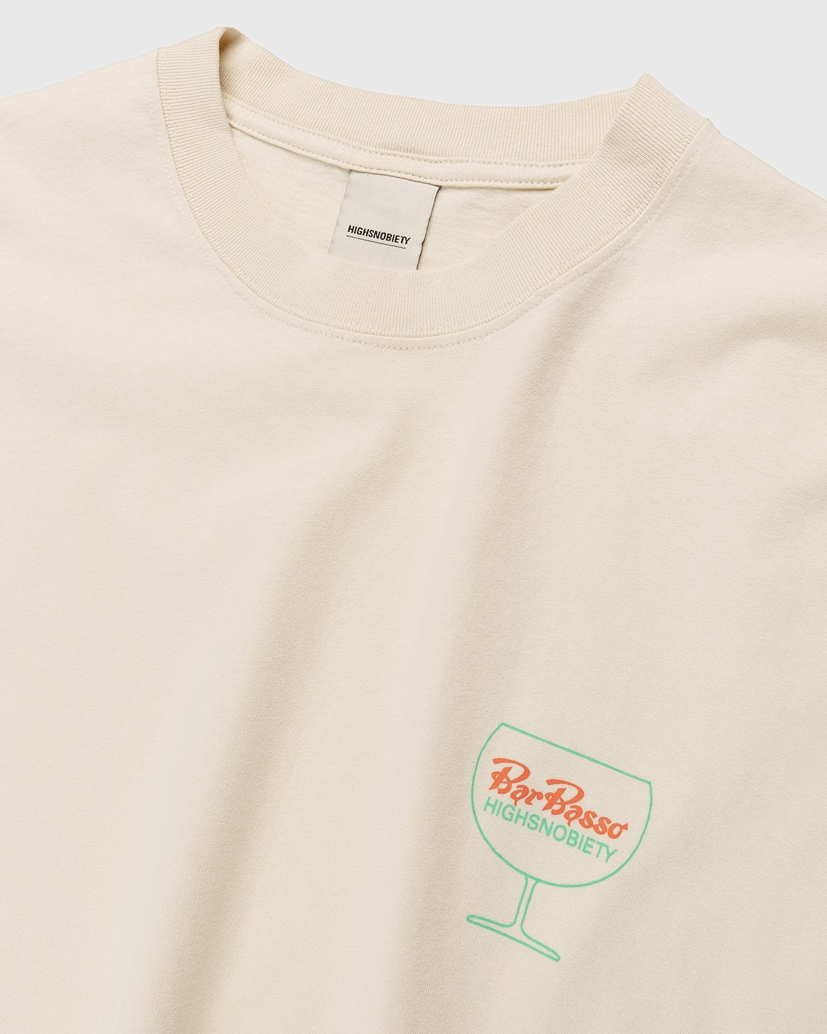 Bar Basso x Highsnobiety – Logo T-Shirt Eggshell - T-shirts - Beige - Image 3