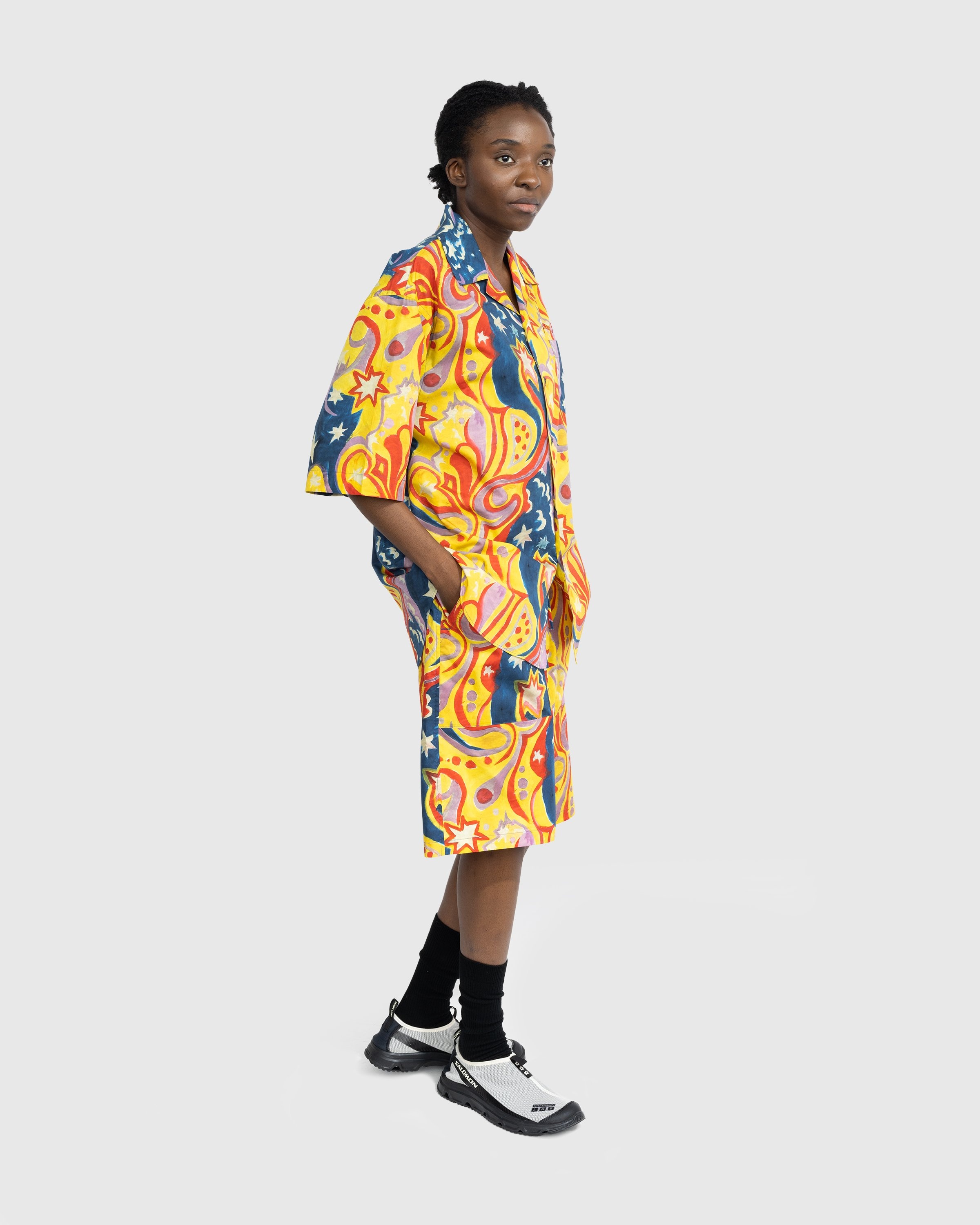 Marni x No Vacancy Inn – Poplin Shorts Multi - Shorts - Multi - Image 4