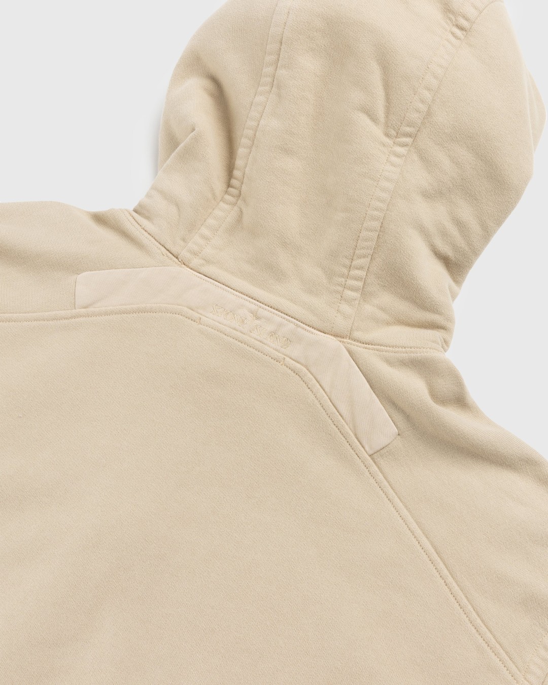 Stone Island – Garment-Dyed Fleece Hoodie Beige - Sweats - Beige - Image 4
