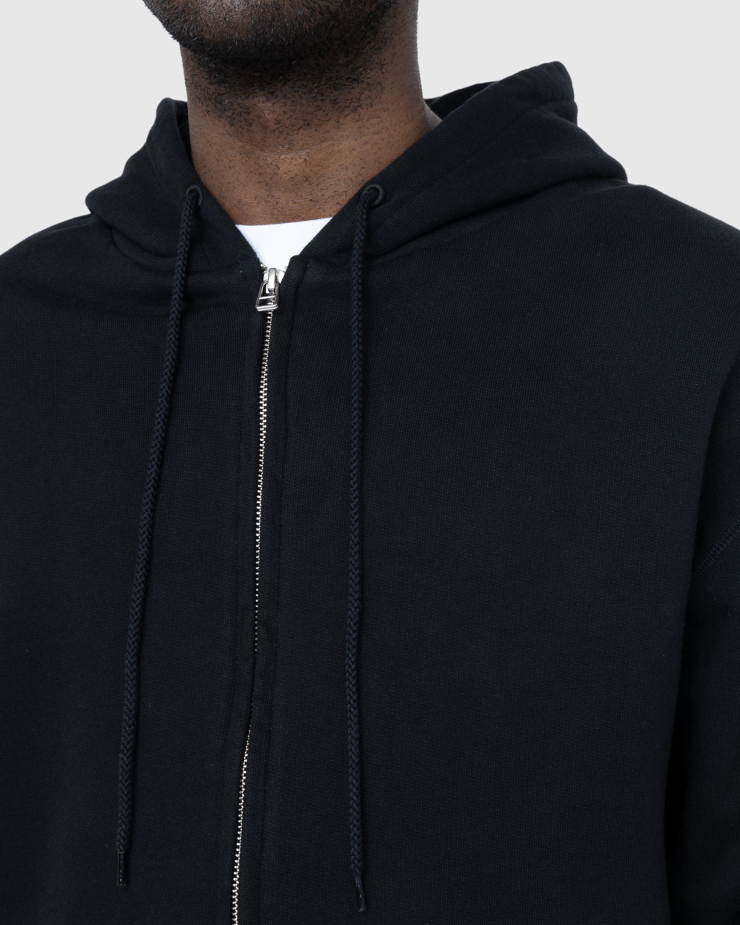 Highsnobiety – Thermal Zip Fleece Hoodie Black - Sweats - Black - Image 7