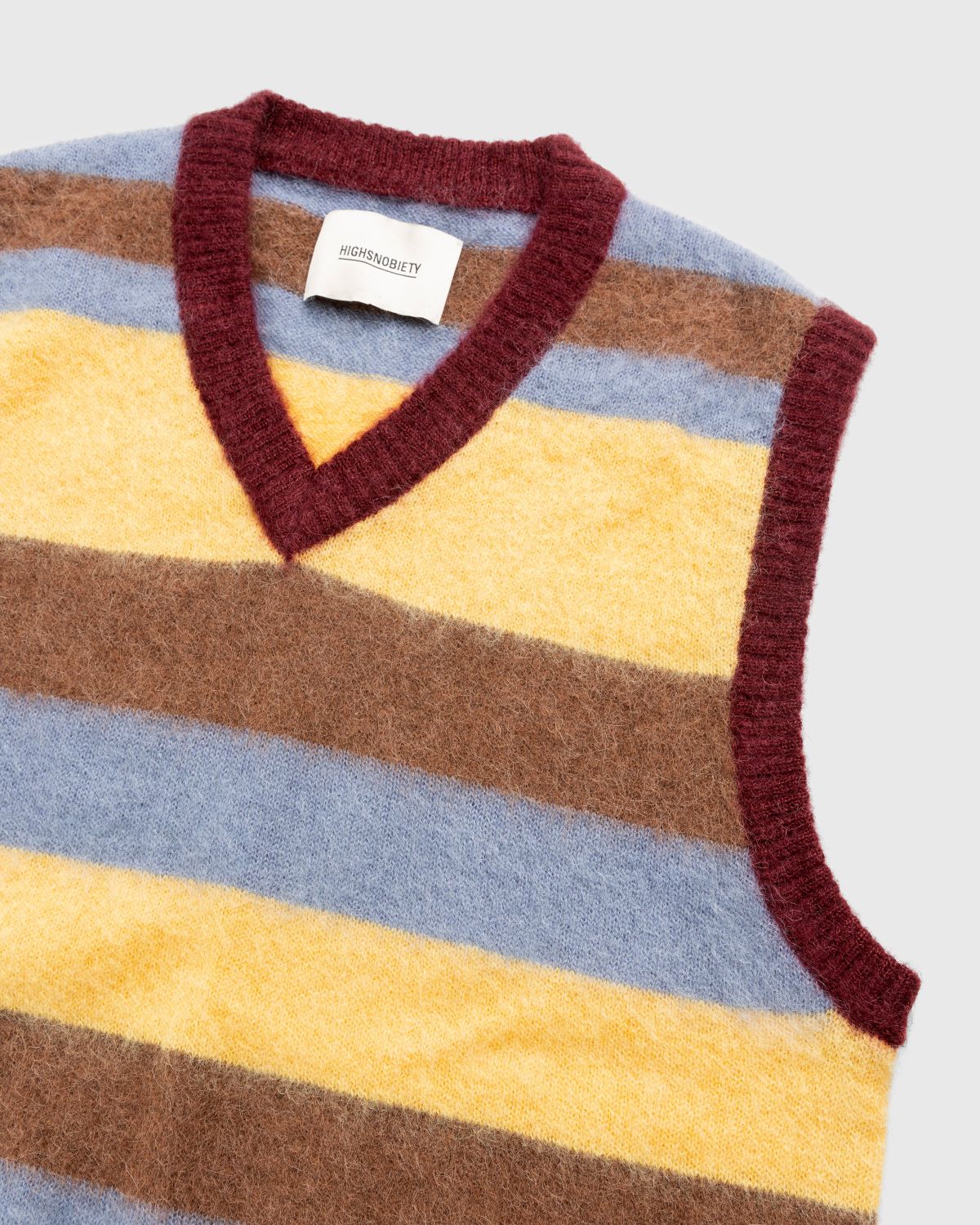 Highsnobiety – Alpaca Gradient Sweater Vest Yellow/Red - Knitwear - Multi - Image 3