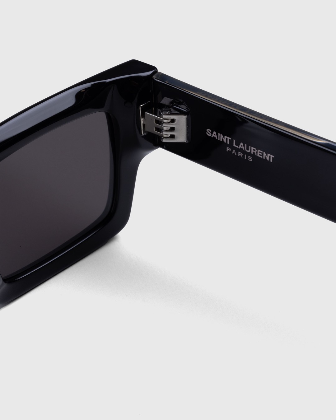 Saint Laurent – SL 572 Square Frame Sunglasses Black/Crystal - Sunglasses - Multi - Image 3