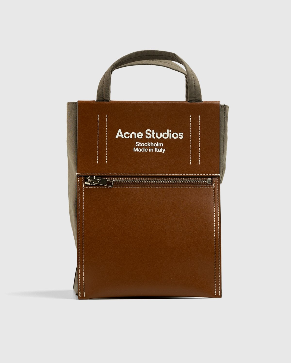 Acne Studios – Mini Tote Bag Brown - Bags - Brown - Image 1