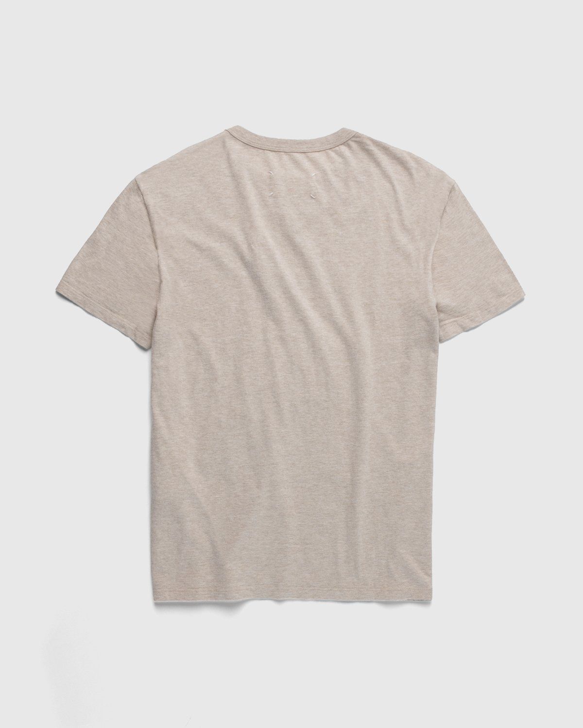 Maison Margiela – Logo T-Shirt Beige - Tops - Beige - Image 2