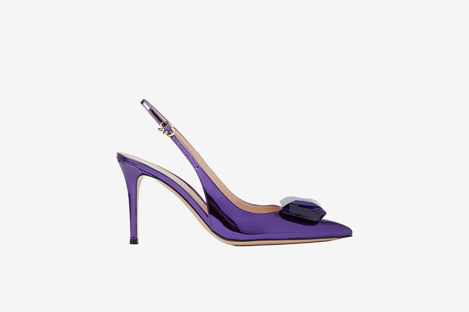 Jaipur Sling High Heels in Purple