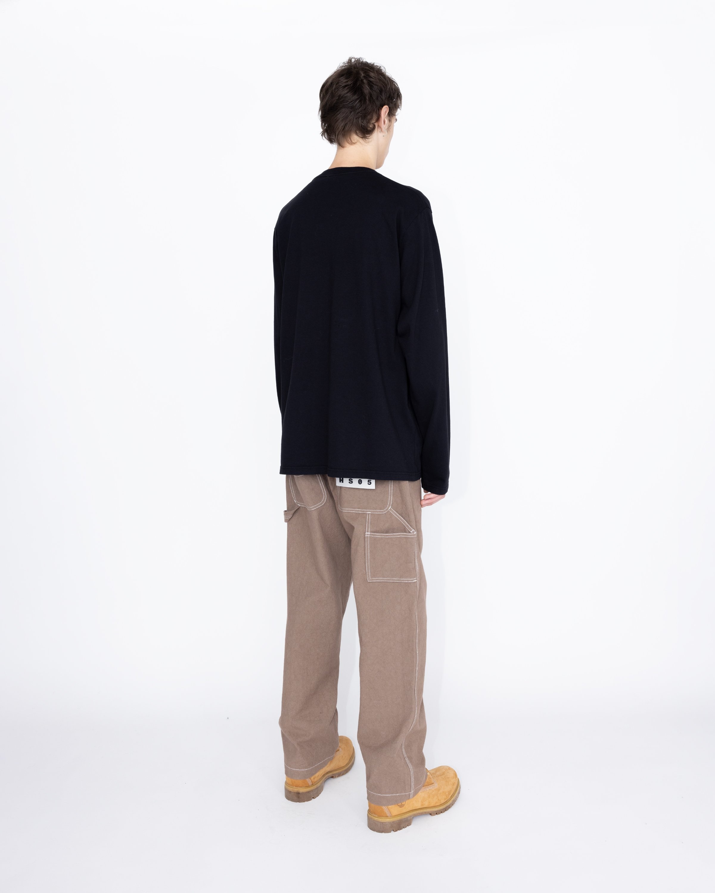 Highsnobiety HS05 – Pigment Dyed Boxy Long Sleeves Jersey Black - Longsleeves - Black - Image 5