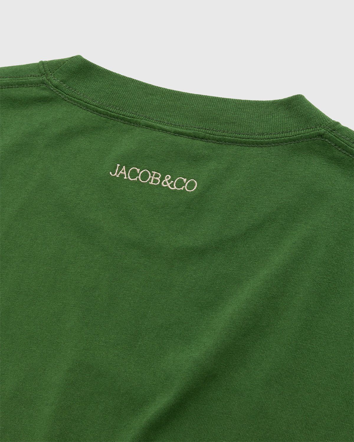 Jacob & Co. x Highsnobiety – Heavy Logo T-Shirt Green - Tops - Black - Image 3