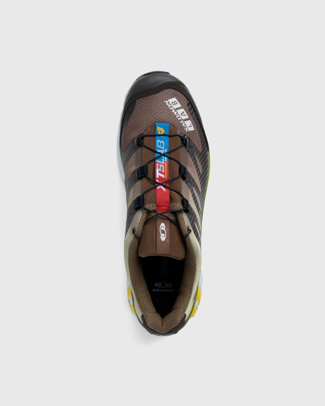 Salomon – XT-4 Delicioso/Toffee/Empire Yellow - Sneakers - Brown - Image 5