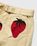 J.W. Anderson – Strawberry Chino Shorts Natural/Red - Shorts - Beige - Image 4