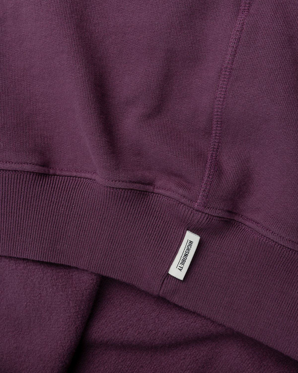 Highsnobiety – Zip Mock Neck Staples Fleece Purple - Zip-Ups - Purple - Image 4