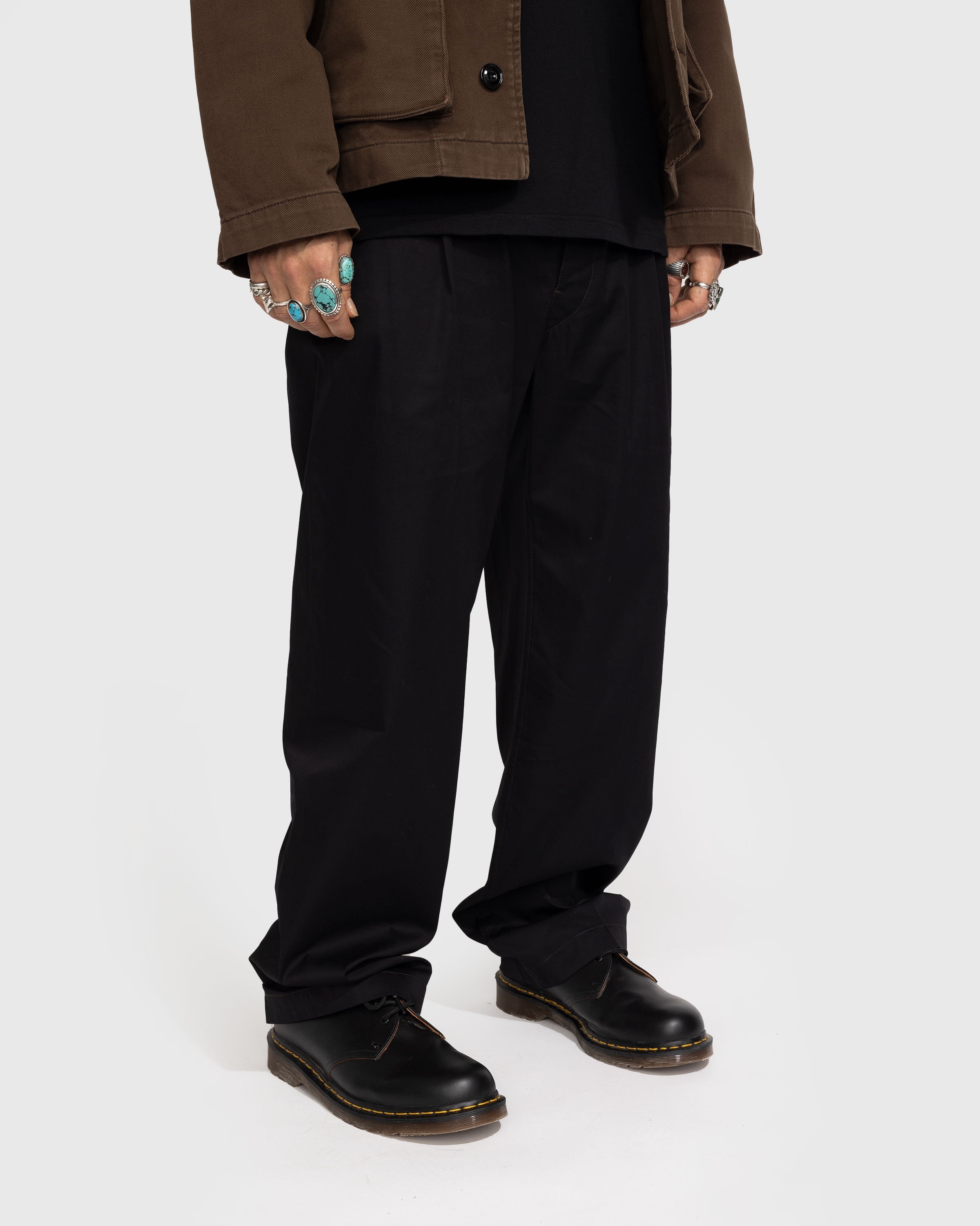 Lemaire – Easy Pleated Pants Black - Pants - Black - Image 2