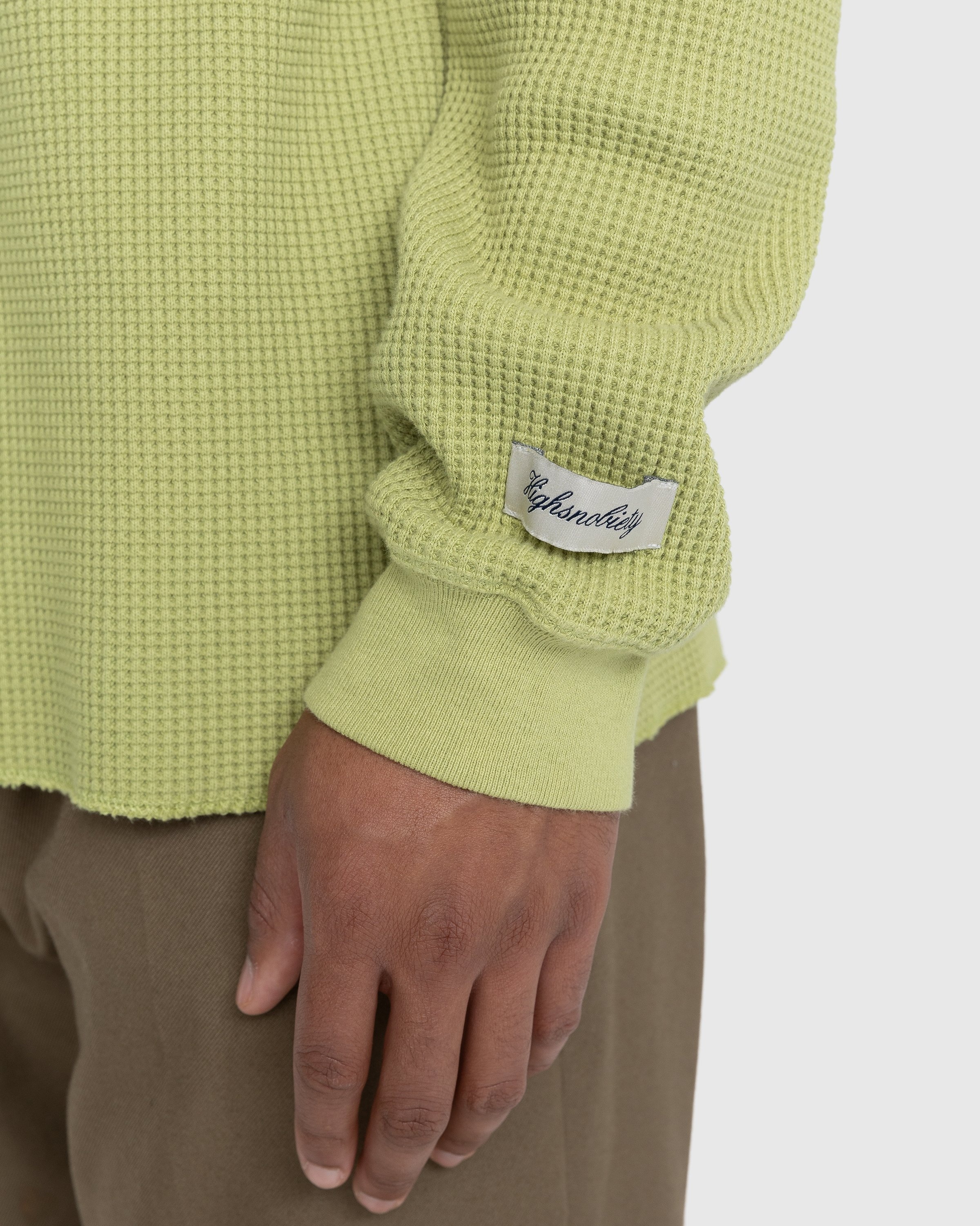 Highsnobiety – Thermal Crew Olive - Sweats - Green - Image 6