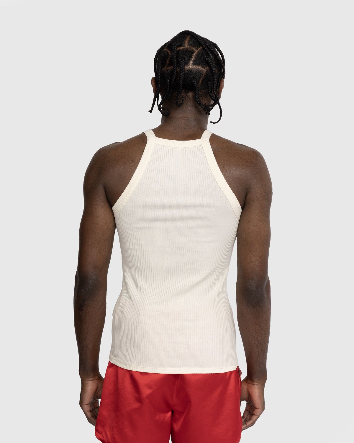 Wales Bonner – Groove Tank - Men Tops - Beige - Image 3