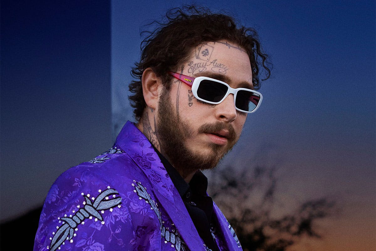 throw shades post malones second annual posty fest Landscape arnette sunglasses