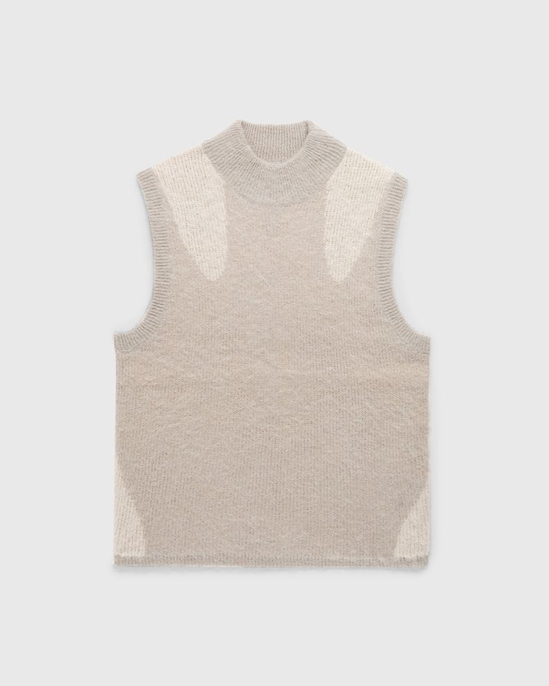 Liquid Alpaca Vest Light Grey