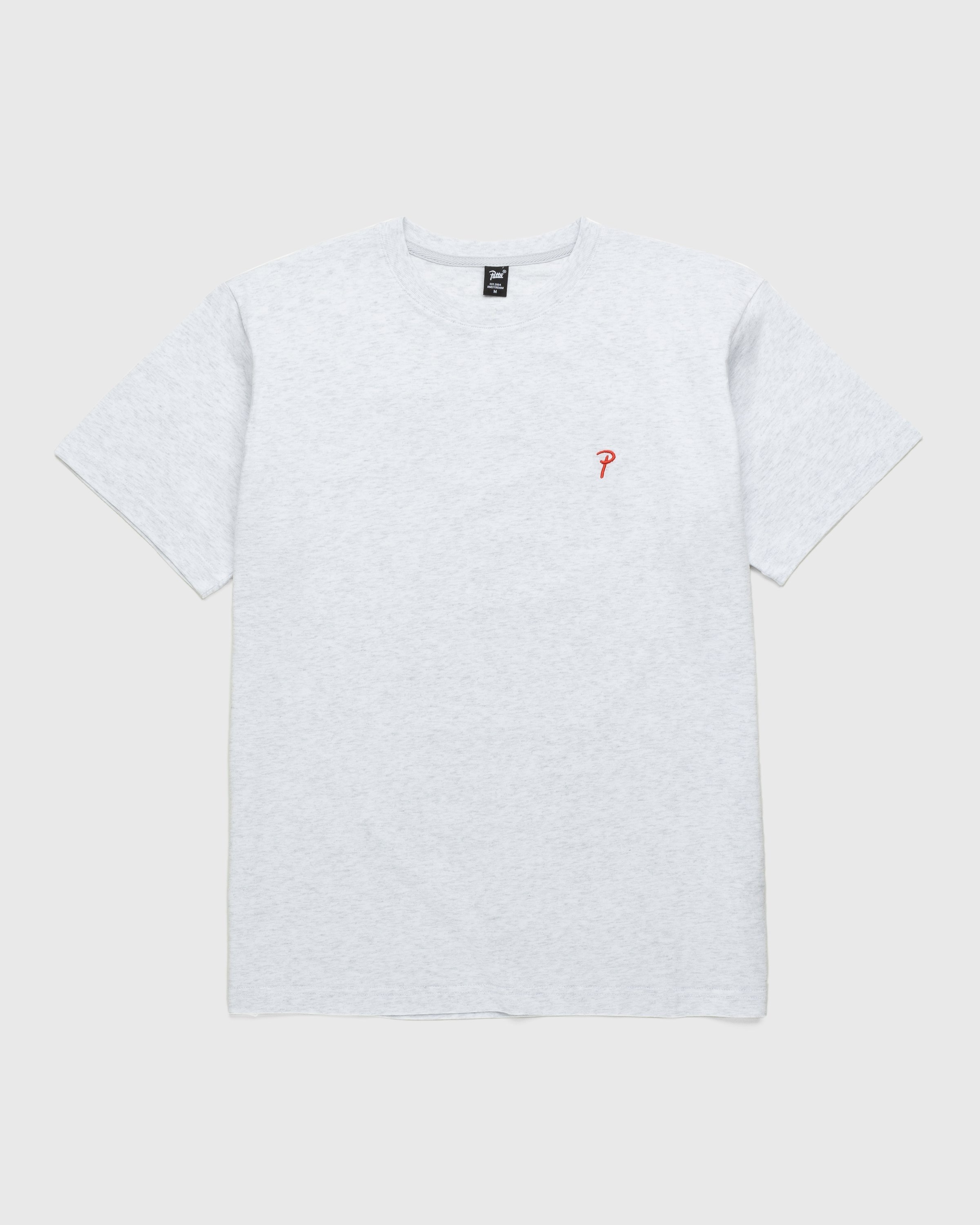 Patta – Basic Script P T-Shirt Grey - T-shirts - Grey - Image 1