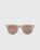 Saint Laurent – SL 571 Round Frame Sunglasses Ivory/Brown - Eyewear - Multi - Image 1