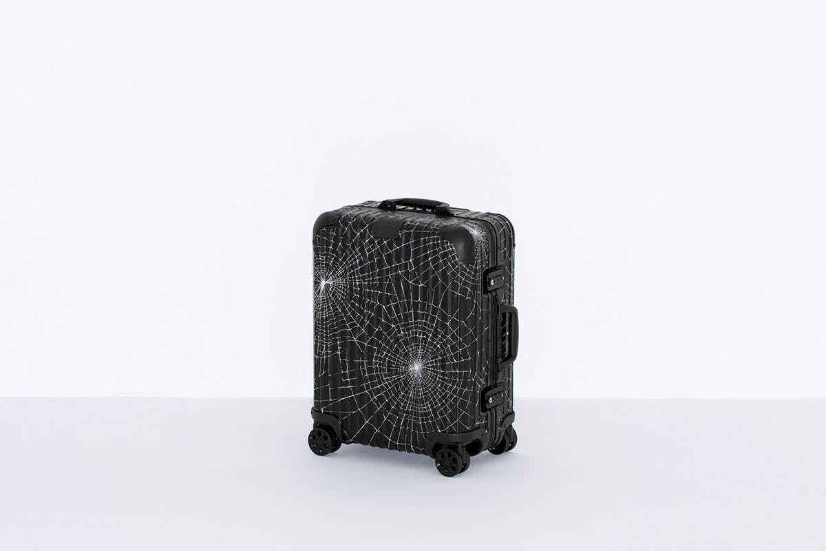 Supreme x RIMOWA luggage collection spider web