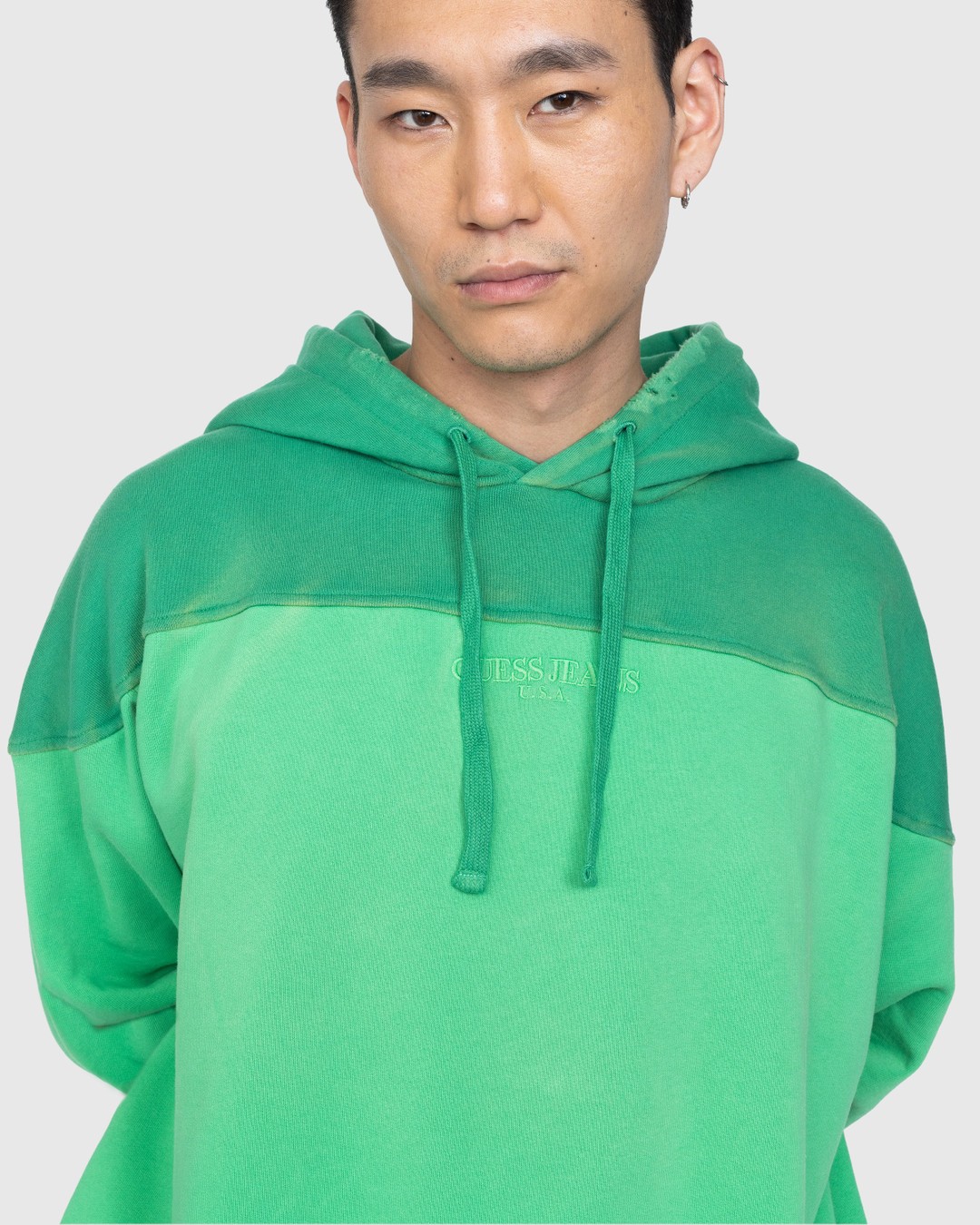 Guess USA Two Tone Hoodie Honeydew Highsnobiety Shop