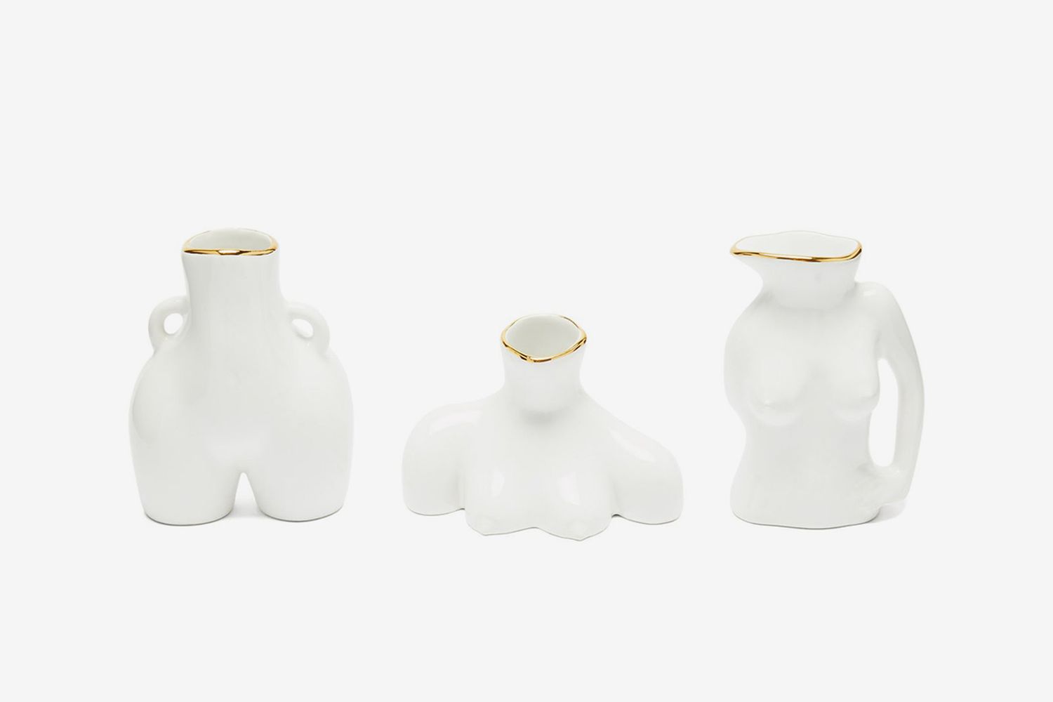 Set Of Three Mini Eartherware Vases