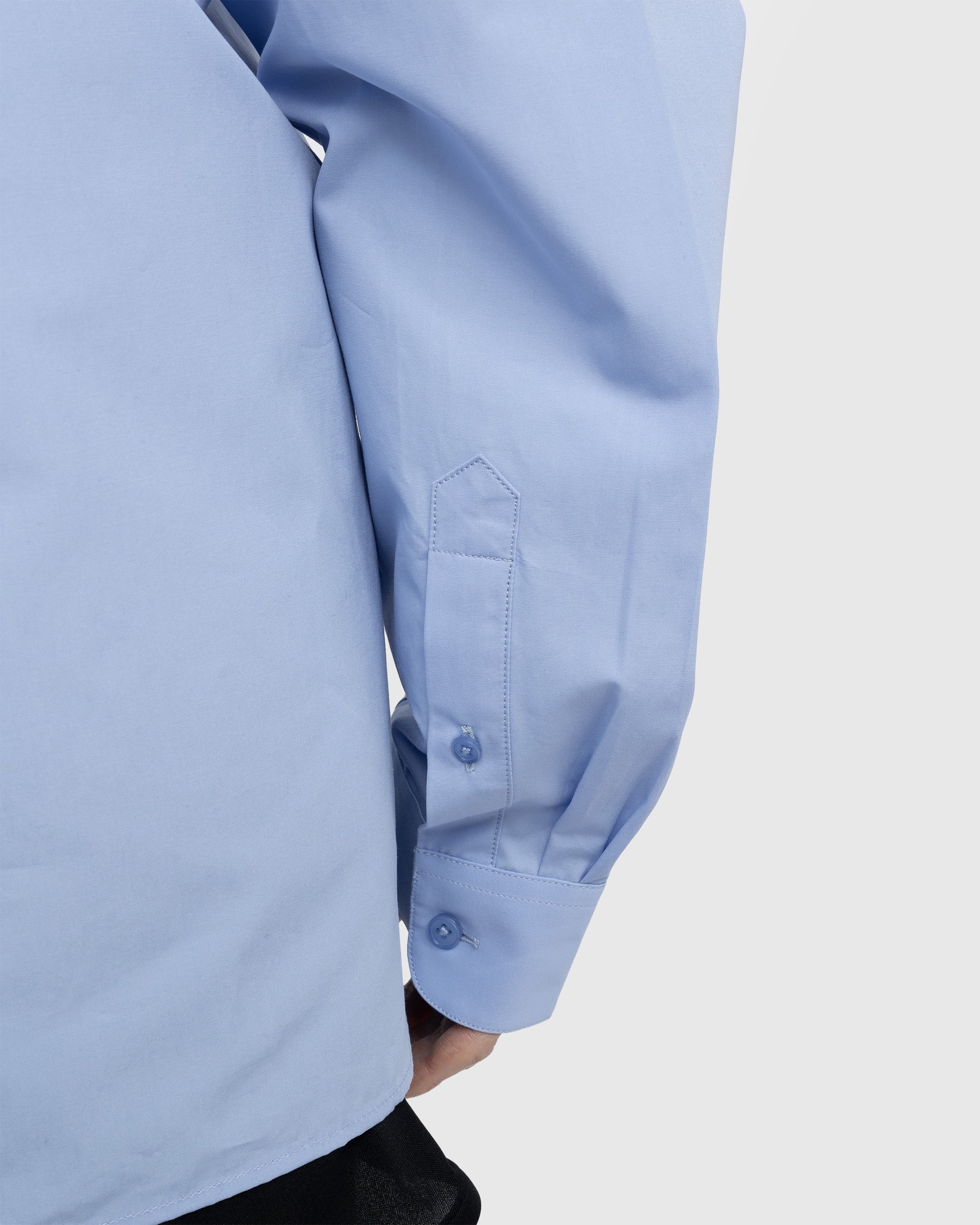 Martine Rose – Wrap Shirt Blue - Shirts - Blue - Image 6
