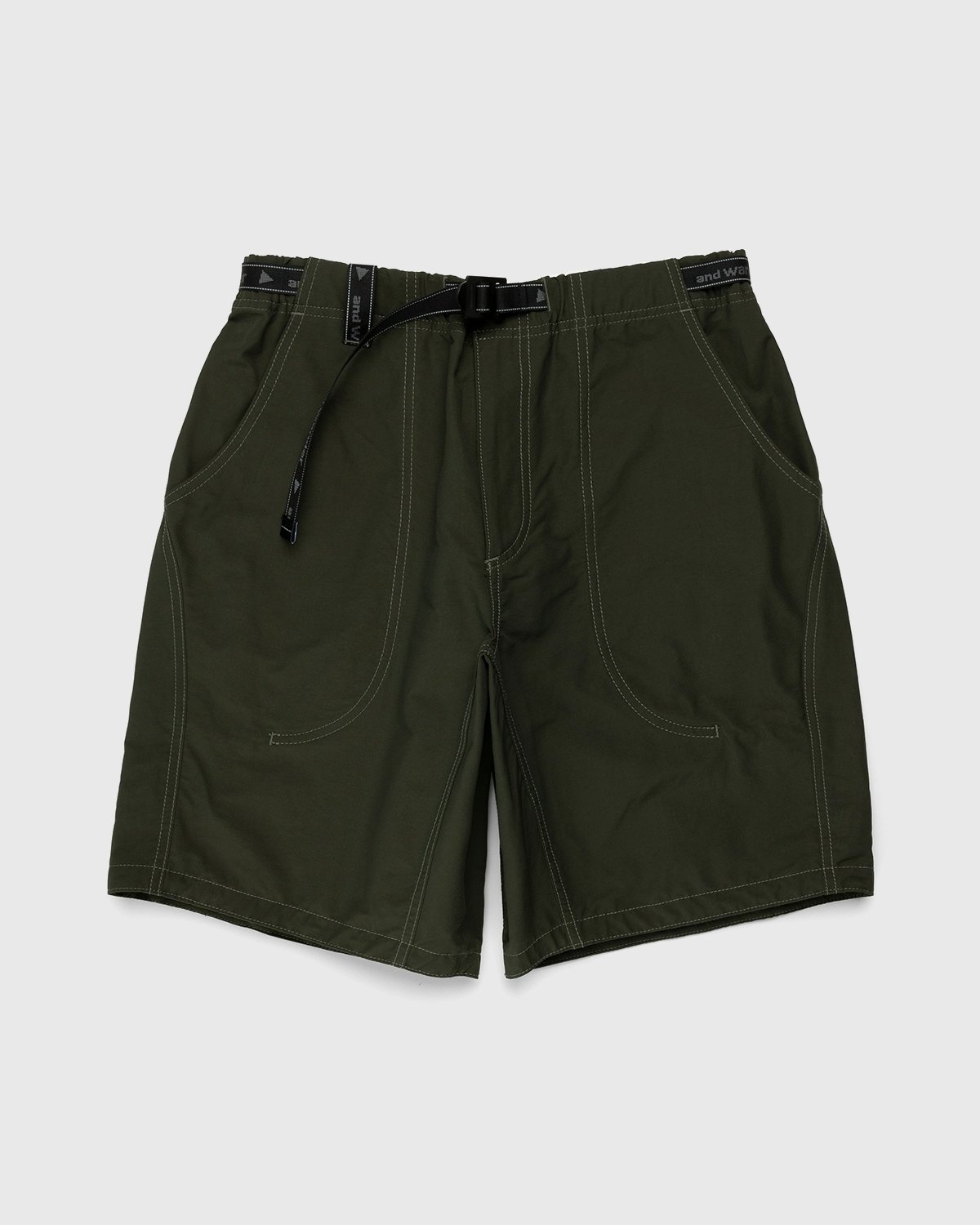 And Wander – 60/40 Cloth Shorts Khaki - Active Shorts - Green - Image 1